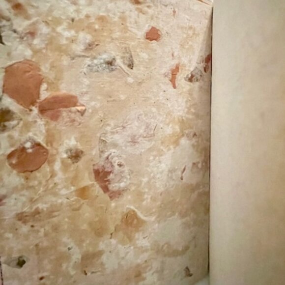 Hand made Bali Balinese Flower journal notebook bamboo paper Raffia Straw Eco - Picture 4 of 11